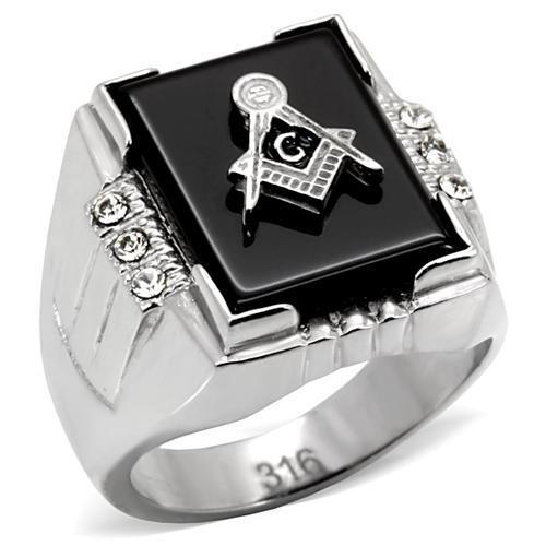 Mens masonic ring silver - ring,