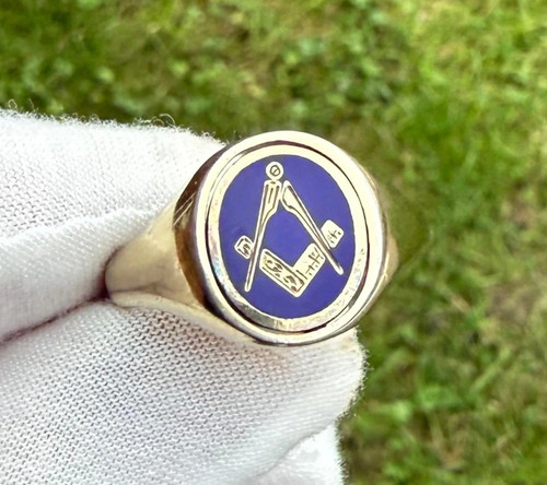 Masonic 9ct gold silver - masonic,