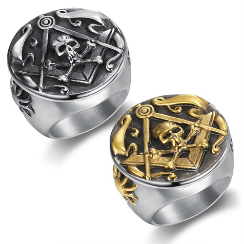 Retro masonic skull - retro,
