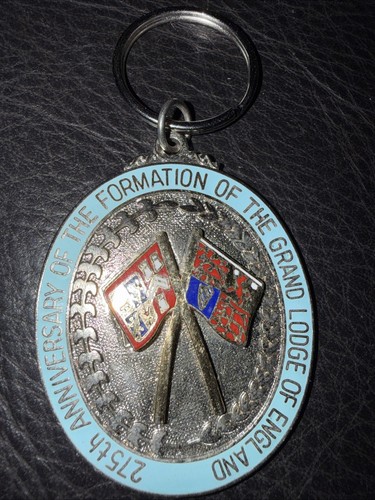 Masonic jewel key ring - key,