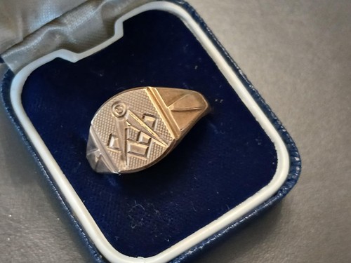 Masonic ring 9ct - , gold