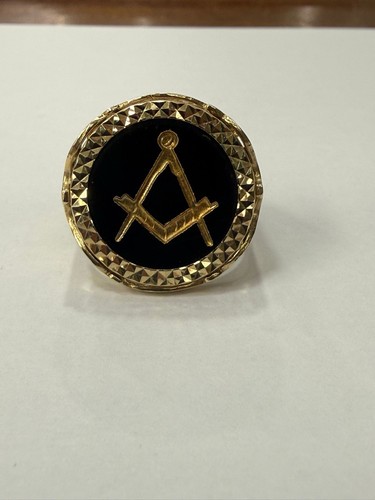 9ct gold masonic - coin, style