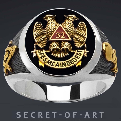 Masonic ring freemason - masonic,