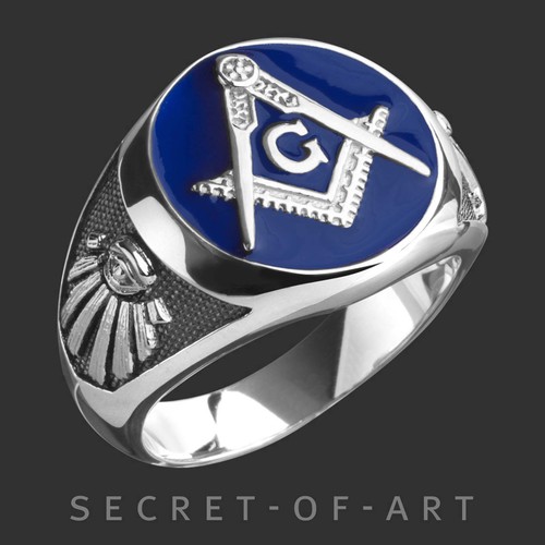 Masonic ring silver - ring,