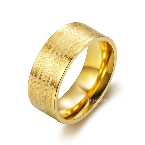 Mens 10k gold freemason - gold,