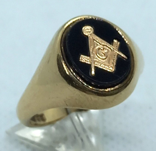 9ct yellow gold masonic - gold,