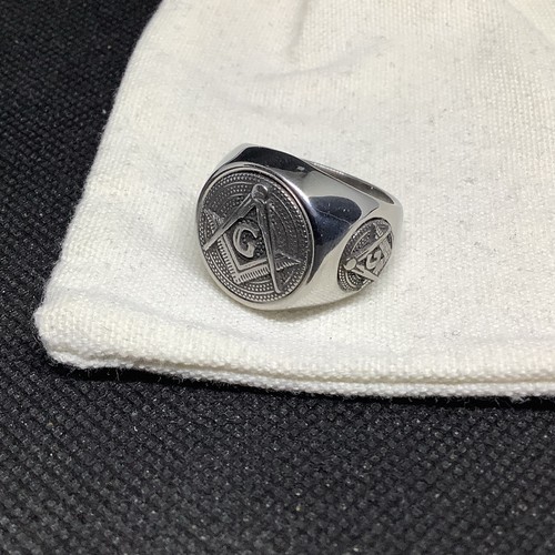 Vintage style masonic ring - style,