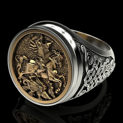 Knights templar ring stainless - knights,