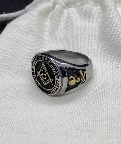 Men masonic ring - masonic,