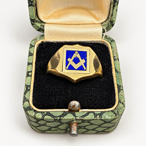 Craft masonic gold 9ct ring - 9ct,