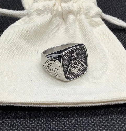 Men masonic ring - masonic,