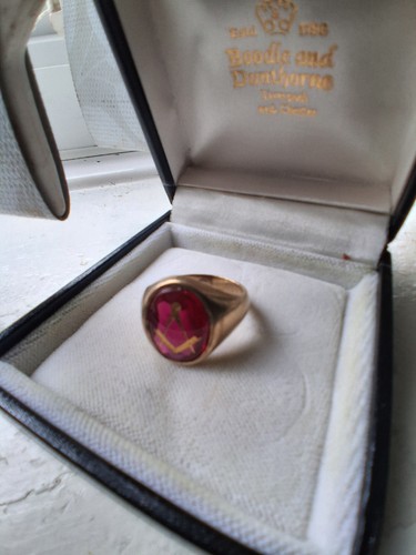 Masonic preowned gents 9ct - masonic,