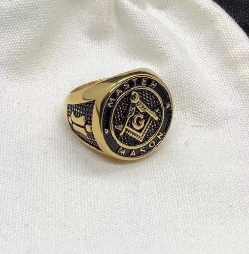 Mens masonic signet ring - mens,