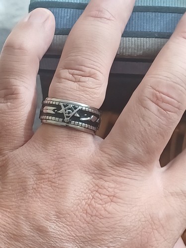 Silver masonic band ring - masonic,