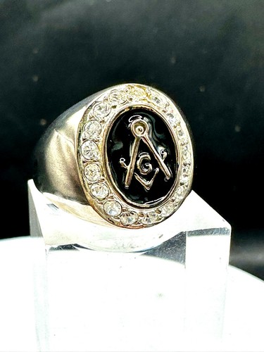 Sterling silver masonic ring - masonic,