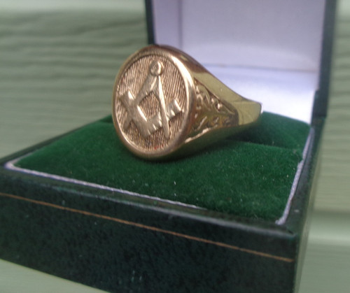 9ct gold masonic - 9ct,