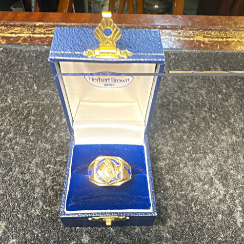 Masonic craft 14ct - 14ct, ring