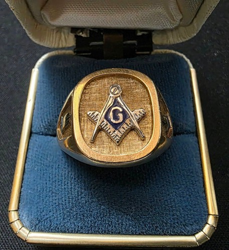 Rare vintage 10k gold blue - rare!,