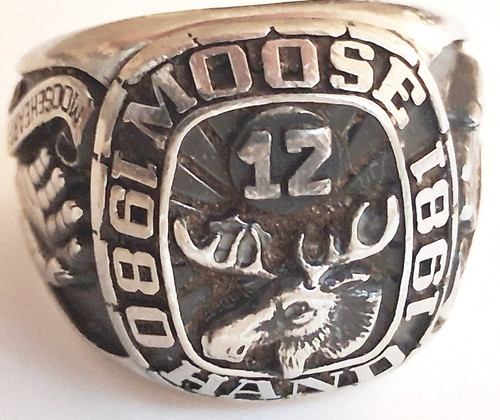Masonic moose ring 1980 - masonic, 1980-1