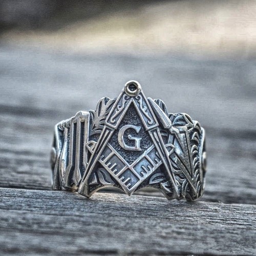 Masonic ring men stainless - ring,