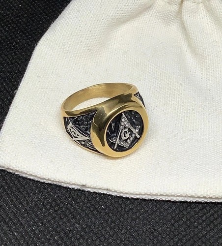Vintage style masonic ring - masonic,