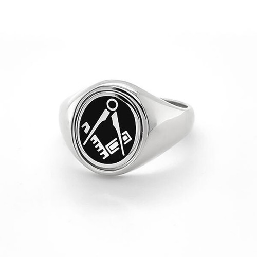 Masonic ring solid silver - ring,