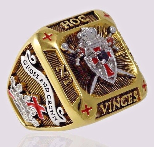 Knight templar masonic ring - knight,