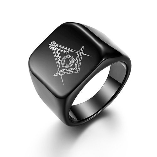 Men black polished stainless - polished,