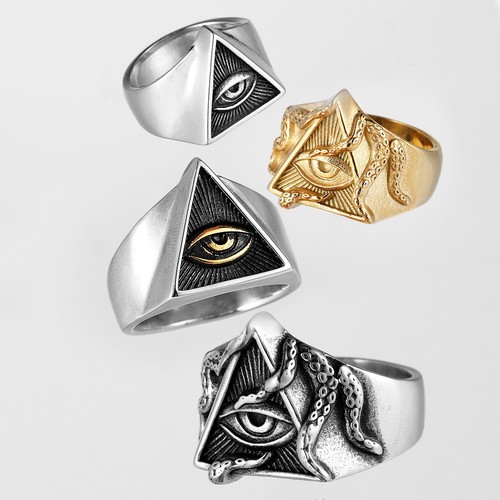 Masonic triangle ring - triangle,