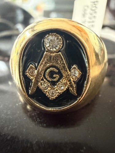 Mens masonic signet ring - mens,