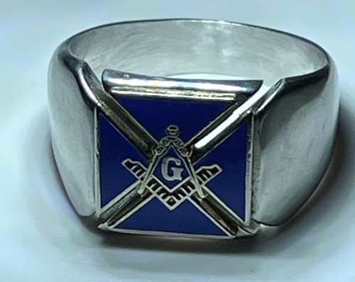 Vintage masonic blue enamel - masonic,