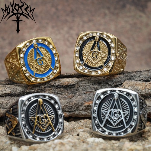 Masonic ring freemason men - masonic,
