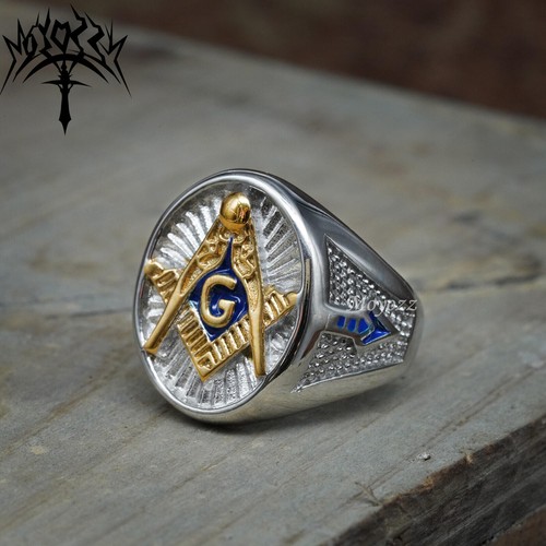 Mens gold freemason masonic - gold,